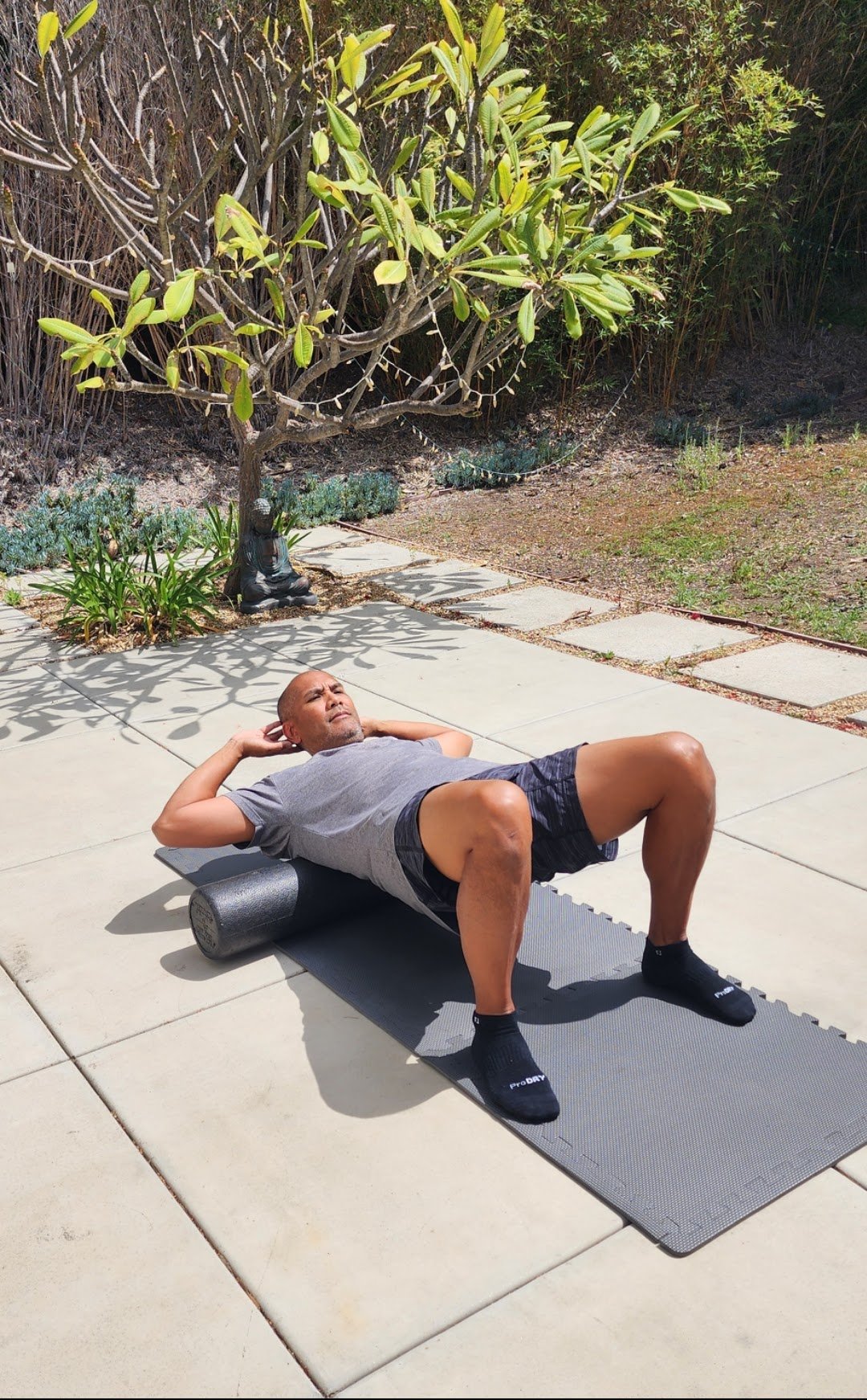 yoga for golfers over 50 foam roller thoracic extension