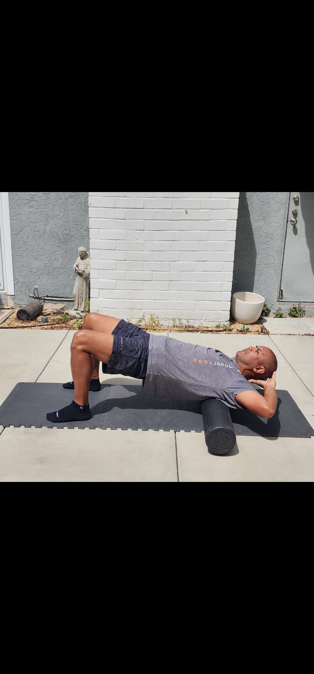yoga for golfers over 50 foam roller thoracic extension