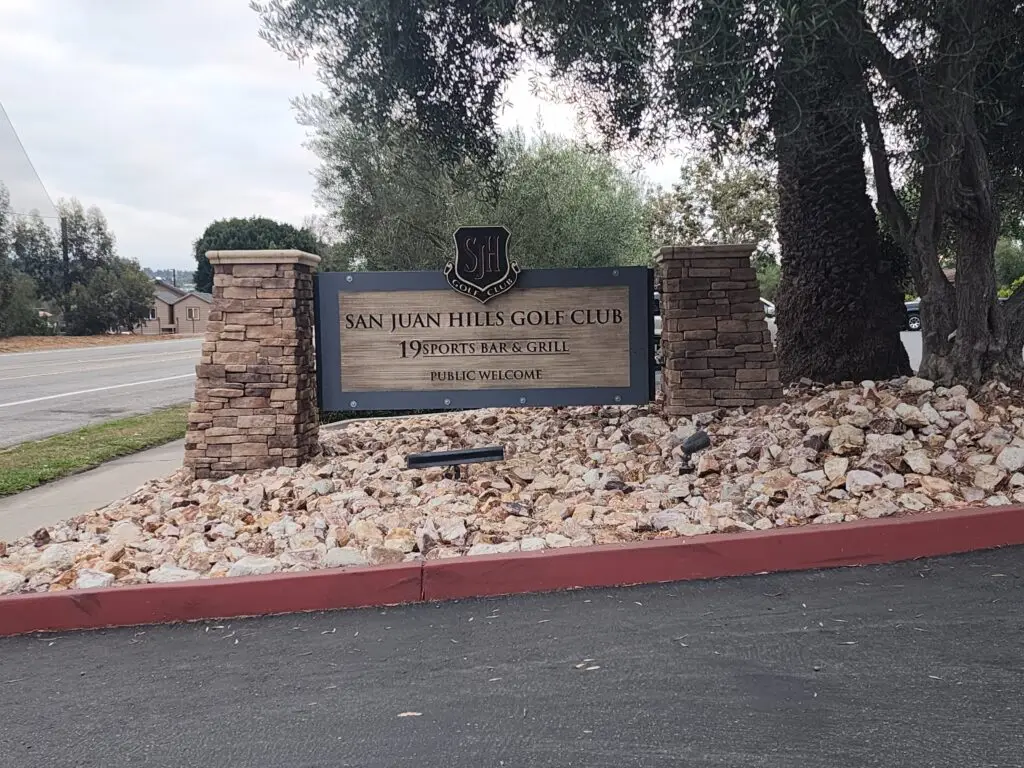 San Juan Hills SCGA Tournament Recap scorecard showing 77 with Arccos strokes gained data