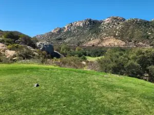 Temecula Creek golf - SCGA One Day Series scorecard, 77 on the Creek/Stone House combo